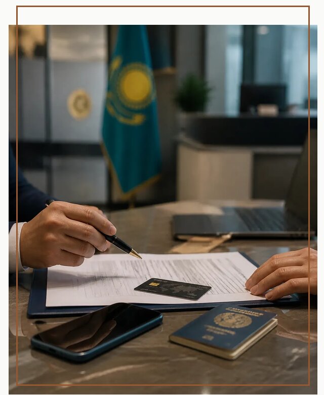 Открытие счета и банковской карты в Казахстане в Каспийске